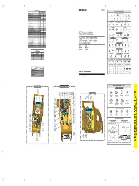 skid steer aux hydraulic pump schematic|Cat 272D GSL Skid Steer Loader Hydraulic Schematic .